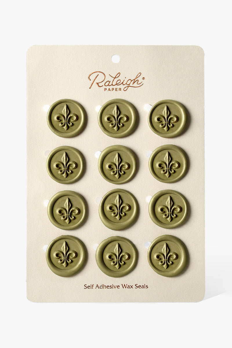 Adhesive Wax Seals Botanical Gold - oblation papers & press